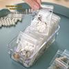 Portable Anti-Tarnish Jewelry Box for Earrings, Studs, Necklaces, Bracelets - Transparent Storage Bag
