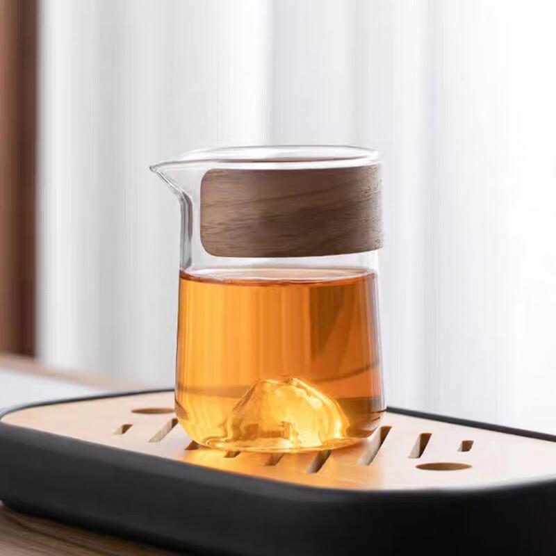 Pinjian Frosted White Portable Glass Travel Tea Set