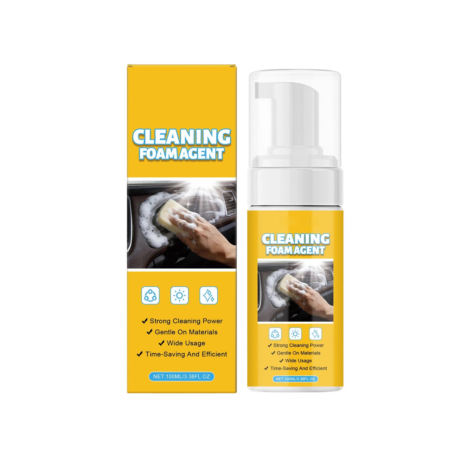

Foam Cleaner for Car Interior Seats - Daily Cleaning, Stain Removal, Refurbishment, and Gloss Maintenance - 100ml One Size