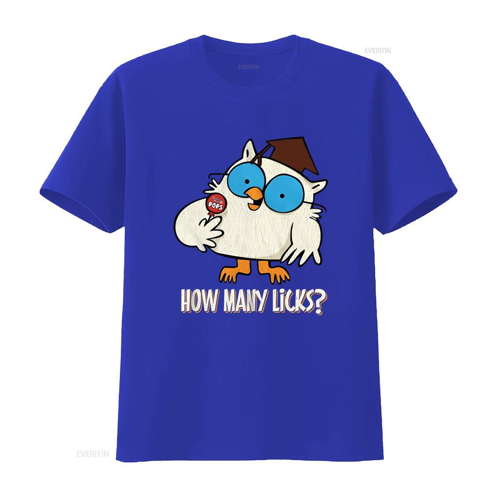 Tootsie Roll Owl Unisexylicks Black Heather Adult T Shirt Fun Cartoon Design With How Unisexy Licks Text Vintage Washed Breathable