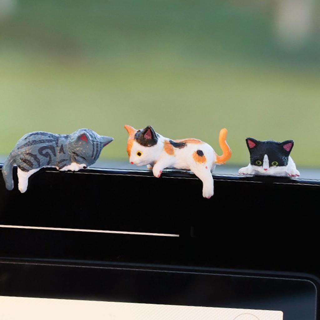 Vziguhk Cat Car Dashboard Decoration,Animal Dashboard Decoration,Car Accessories Animal Cartoon Dashboard Decoration | 5pcs