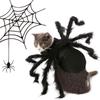 Pet Spider Costume Halloween Furry Simulation Spider Apparel for Cats Halloween Party Cosplay Dress Up Accessory