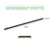 ZISIZ Individually Wrapped Thin Black Plastic Straws