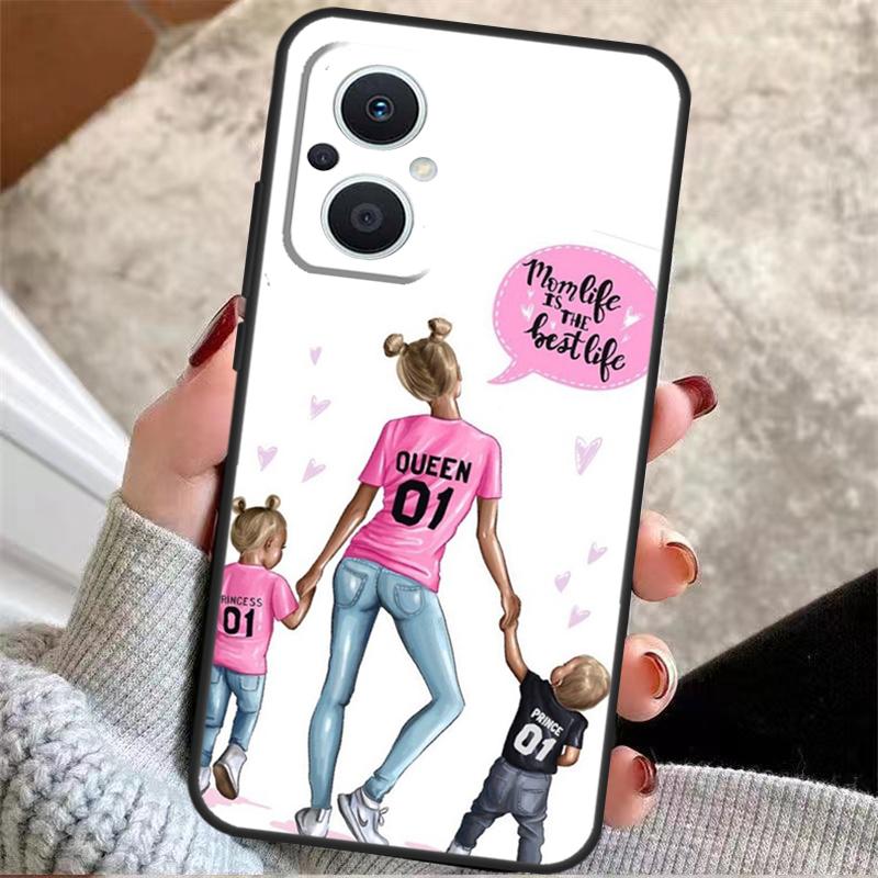 

SUPER MOM MUM MOTHER MAMA CUTE BABY For OPPO Reno 14F 13F 12F 11F 8T 10 11 12 13 14 Pro 7 8 Lite OPPO Find X8 X6 X5 X9 Pro Case OPPO Reno8 Pro