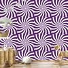 Hippie wallpaper background white and purple for living room and bedroom 50x1000