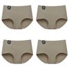 4PCS Seamless Panties for Woman Ice Silk Underwear Soft Thin Briefs Women's Underpants Fashion Sexy Female Lingerie