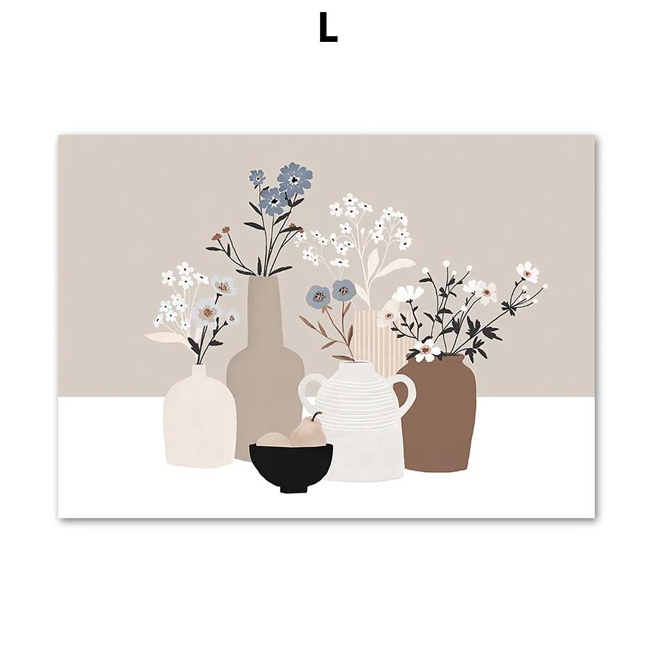 Flower Lady Bouquet Botanical Cactus Boho Posters and Prints Canvas Painting Nordic Wall Art Pictures for Living Room Decor