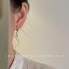 Sweet summer colorful handmade asymmetrical design glass floral glazed ear buckle cute sweet earrings earrings women