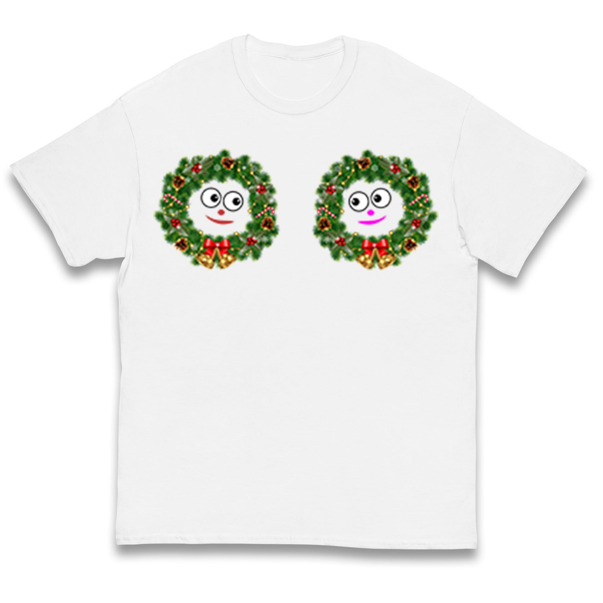 Christmas Decoration Rings Smiley Funny Kids T Shirt 160