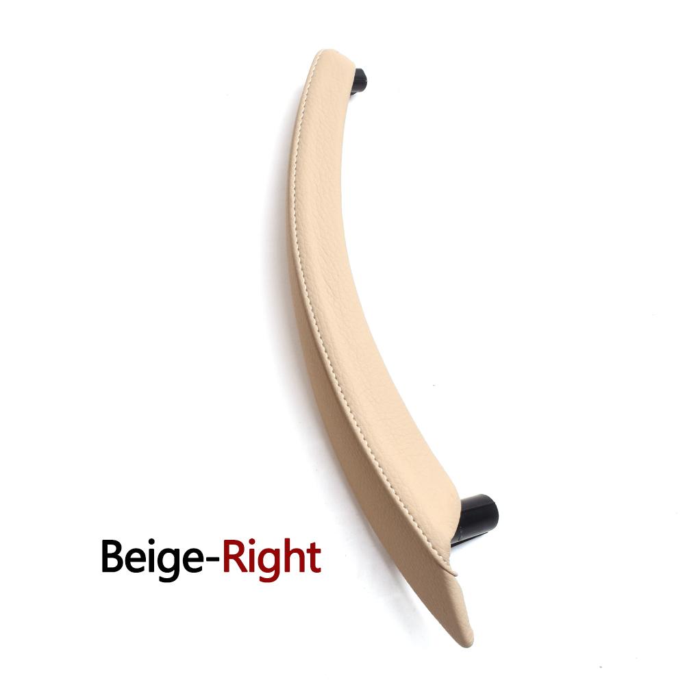 Left Right Interior Passenger Door Pull Handle Leather Outer Cover For BMW X5 X6 E70 E71 E72 2007-2014