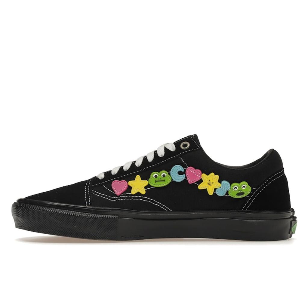Frog Skateboards x Vans Skate Old Skool Black Unisex Sneakers Multi-Color VN0A5HF33LT