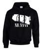 Sudadera con capucha-Sudadera Informal sin Cremallera NIRVANA Banda de Rock Música Rock sudadera con capucha-Sudadera Informal sin Cremallera Sudadera con Capucha Negra - 3913 - SW