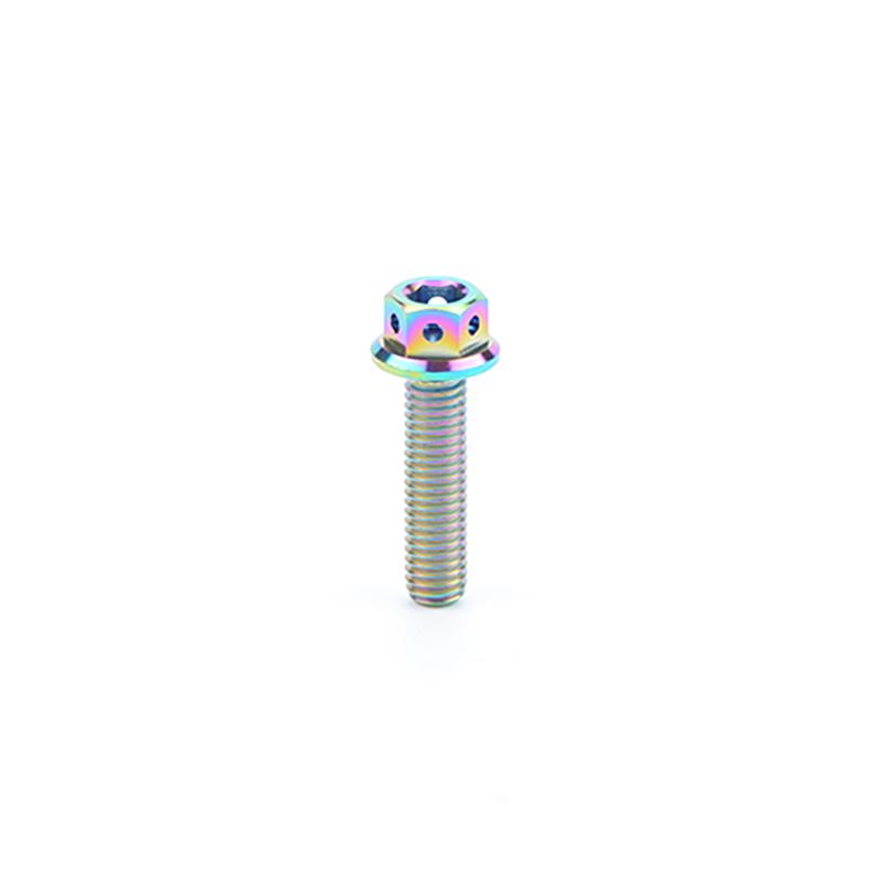 TMJ Titanium Bolts Hexagon and Flanged Head Race Spec Screws M6