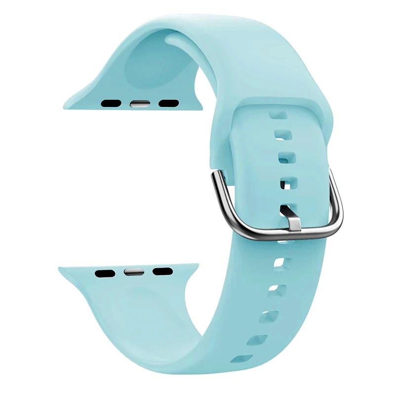Strap For Apple Watch Band 44mm 45mm 49mm 42mm 41mm 40mm Accessories Silicone Bracelet Correa iWatch Series 8 9 Ultra SE 6 7 5 4
