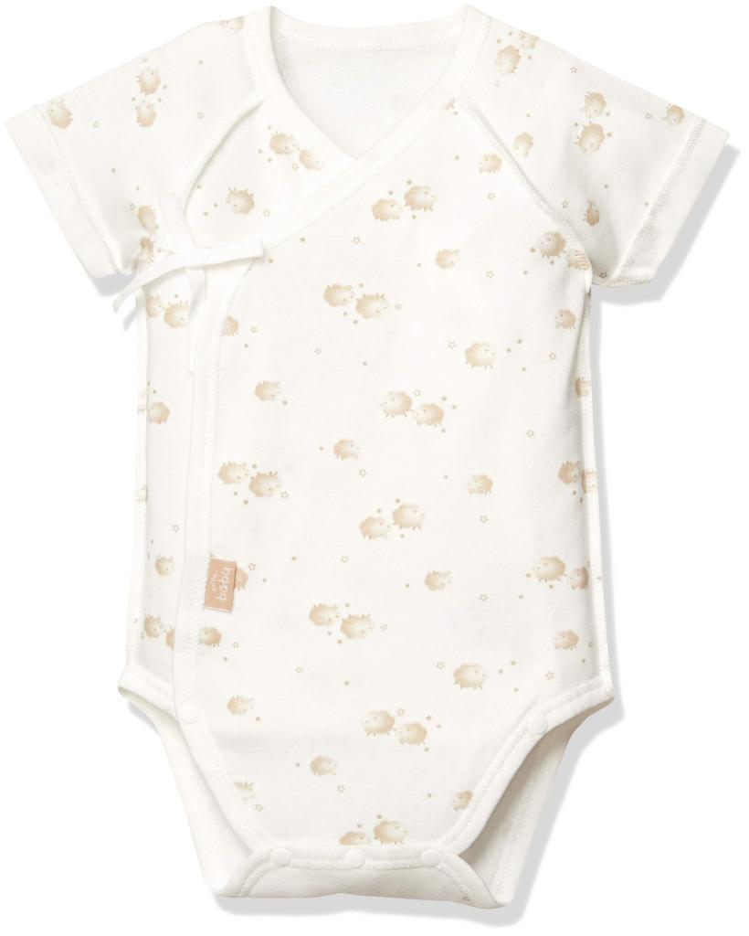 Wacoal Baby BGS377 Baby Short CR Romper, Sleeve, 50-60