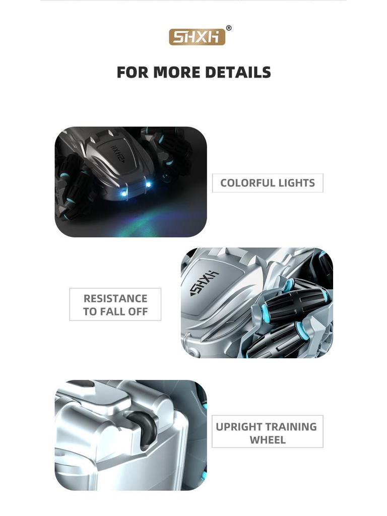 Double-Sided Stunt Drift RC Off-Road Car, Children's 4WD 2.4G Toy