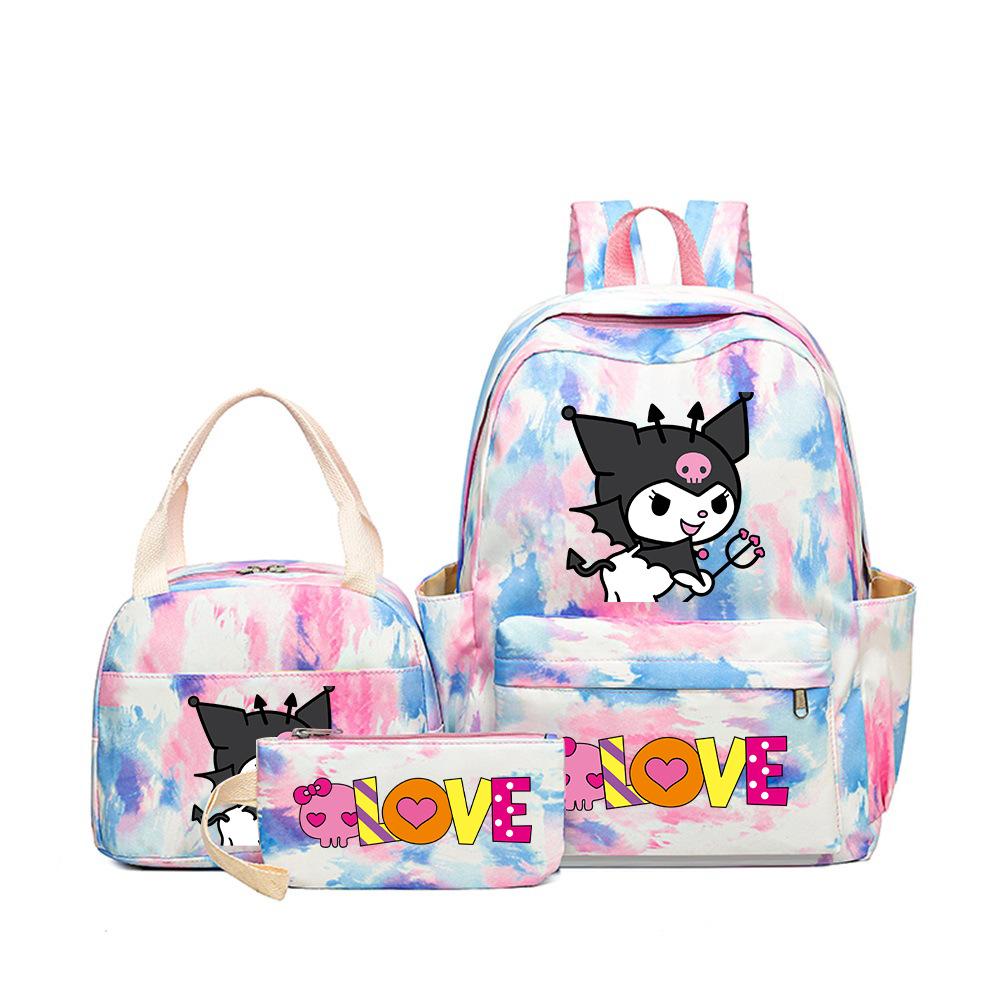Student Schoolbag Cartoon Cute Large Capacity Backpack Lightweight Waterproof Middle School Student Backpack