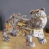 Mechanical Punk Dog Resin Crafts Steampunk Bulldog Dog Resin Statue Desktop Window Decoration Home