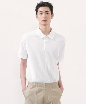Basic Pique Polo Shirt [White]