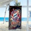 Bayern Munich Galaxy Art Personalized Text Beach Towel Super Soft Microfiber Quickdry Fabric