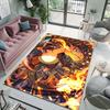 Japan Anime Pokémon Theme Rug with Charizard Print, Carpet for Living Room Kids Bedroom Mat Sofa Doormat Decor Mat Free Shipping