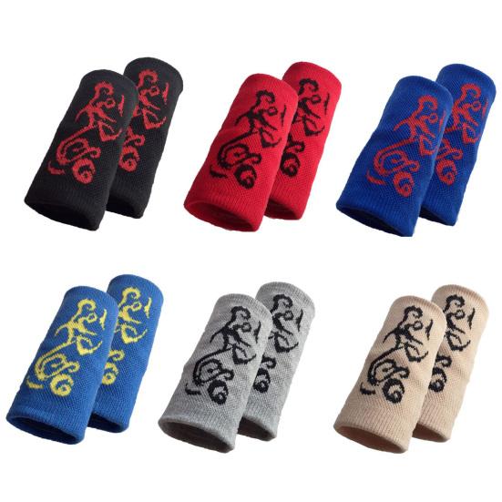 1 Pair Sports Bracer Ergonomic Good Elasticity Breathable Knitted Print Protect The Wrist Great Ventilation Universal Basketball Running Wrist Guards