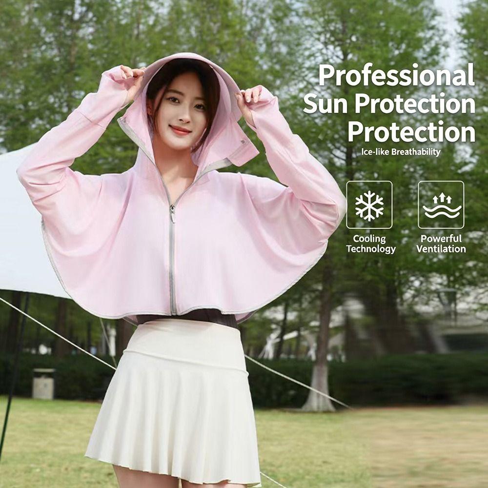 Long Sleeve Ice Silk Sun Shirt UV Protection Summer Jackets Sun Protection Clothing  for Cycling