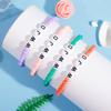 7PCS Colorful WWJD Bracelets Teen Girl Summer Beaded Bracelets Religious Stretch Bracelets What Would Jesus Do Bracelets