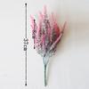 1 Bundle Artificial Flowers Romantic Provence Lavender Plastic Wedding Decorative Vase for Home Decor Grain Christmas Fake Plant