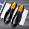 Versatile Mens Business Leather Shoes Fashion Lace-up Derby Shoes Comfortable Male Oxford Shoes Outdoor Sneakers Casual Footwear