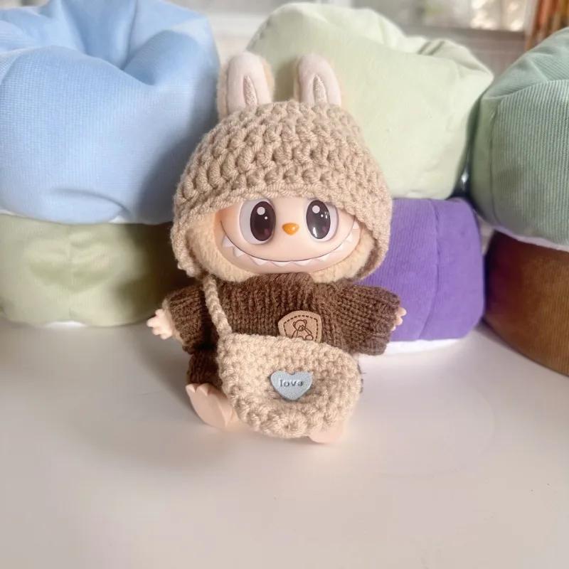 LABUBU Universelle Babykleidung, Puppe Niedliches Neujahrsset DIY-Zubehör, Weihnachtsgeschenke, Popmart Bubble Mart Puppenzubehör