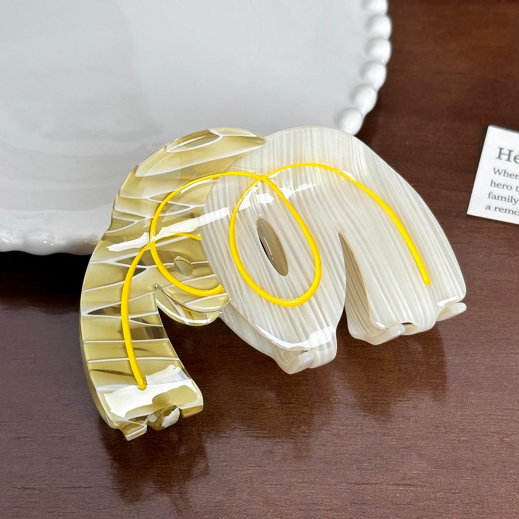 Elegant Dorwei Designer Acetate Hair Clip For Stylish High Ponytails In Unique Colors