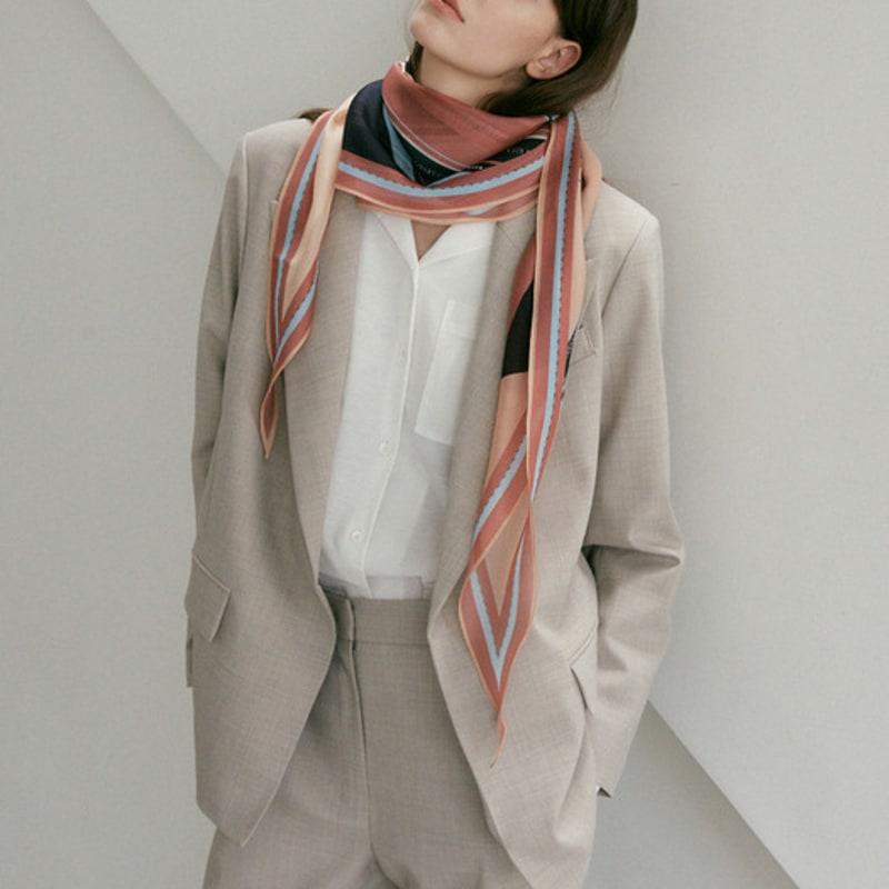 Saint Luxure Rhombus Silk Scarf Dwin SL21FDIDW