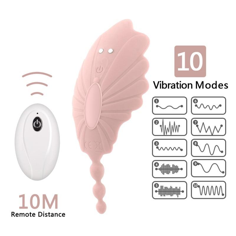 Invisible Sex Toys for Women Vbrator with Remote Control Anal Plugs Butterfly Panties Vibrating Egg