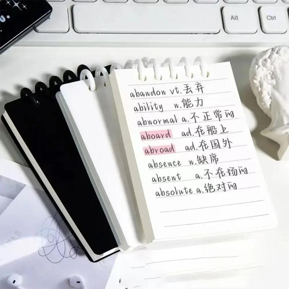 Cute Mini Notebooks A7 Pocket Notebook Small Memo Pad Loose-leaf Square Notepad Horizontal Line Inner Page Memo Pad Diary Book