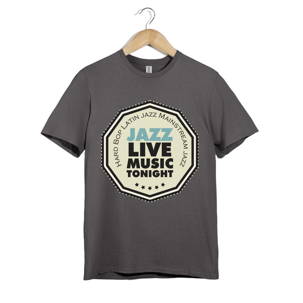 Jazz Live Music Tonight T-Shirt | Hard Bop Latin Jazz Badge | Retro Concert Tee