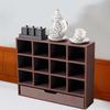 1/12 Display Cabinet Miniature Furniture Model Scenes Realistic Mini Organizer, Showcase with 12