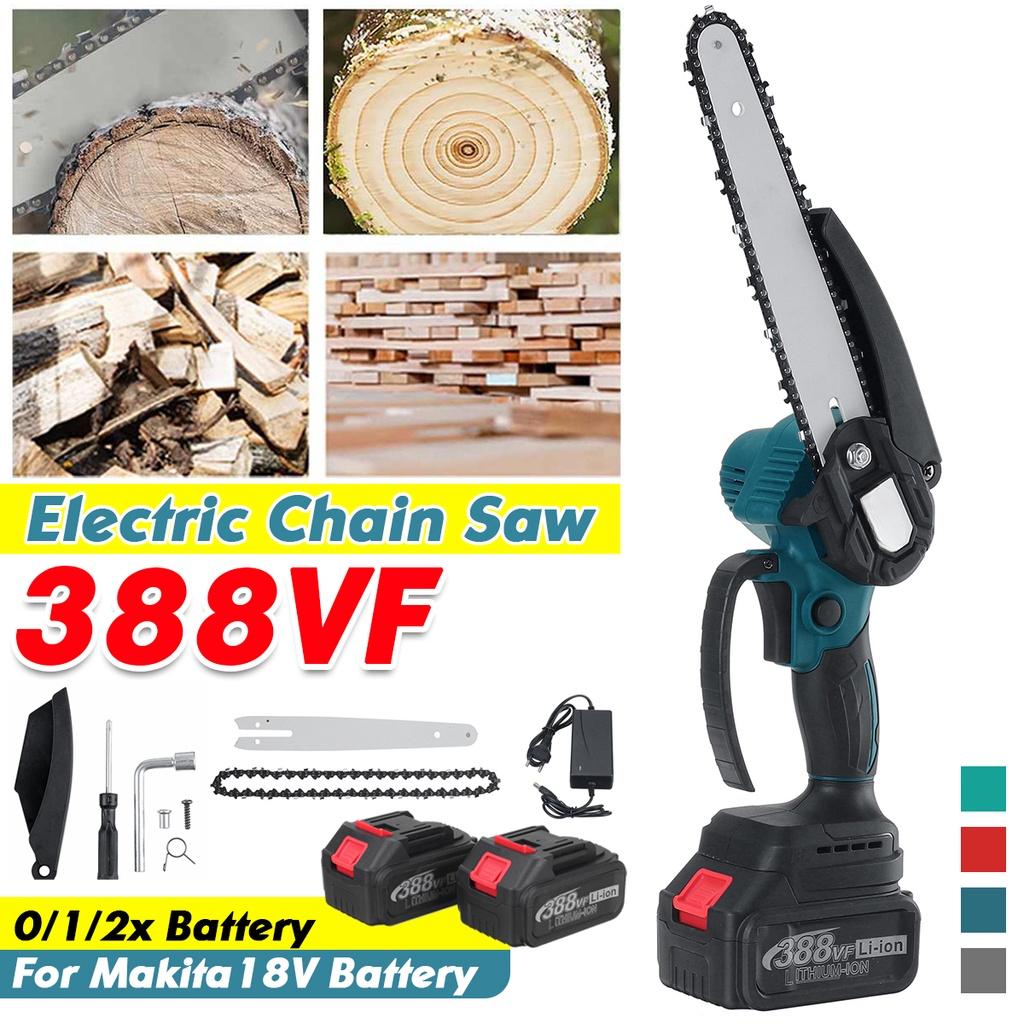 10000RPM 8 Inches Mini Brushless Electric Chain Saw Chainsaw Wood Cutter Pruning Garden Power Tool For 18V Battery
