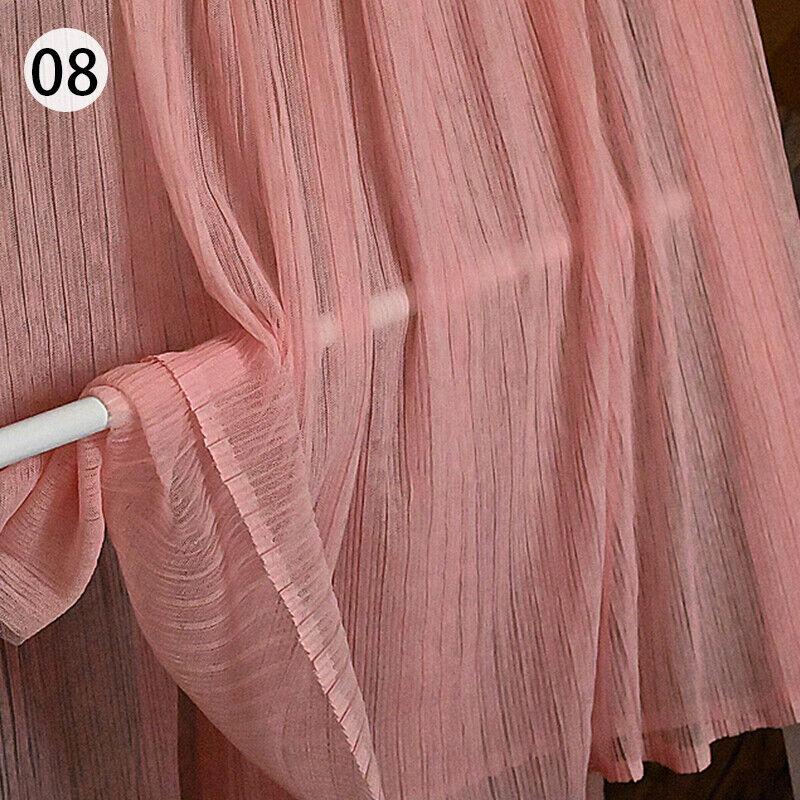 Organ Pleated Mesh Lace Fabric Crumpled Tulle Net Fabric Wedding Organ Skirt Dress Costume Curtains Handmade DIY Craft Material