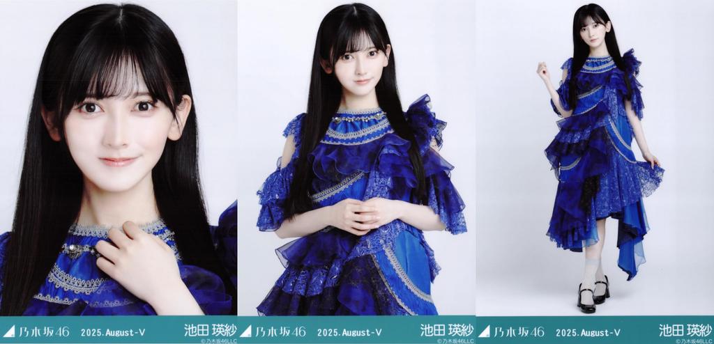 Nogizaka46 Raw Photo August 2025 13th Blu-ray Live Costume 2 Complete Set of 3 Eisa Ikeda