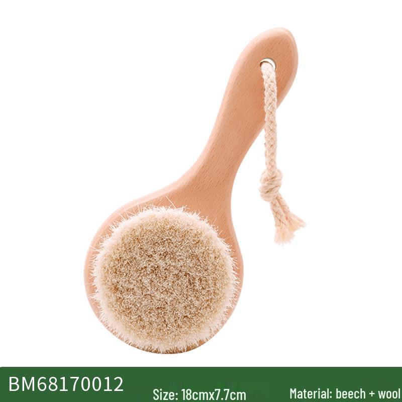 Baby Massage & Cleaning Set: Beechwood, Wool, Pearwood Brushes & Combs