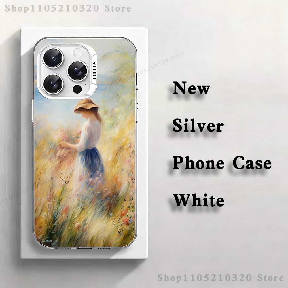 Pierre A-Auguste R-Renoir Phone Case For iPhone 17,16,15,14,13,12,11,Pro,Max,Plus,Mini,XS,SE Anti Fall White Matte Hard Bumper