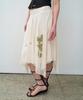 The Vinyl House Mesh Layered Skirt (W) Ivory