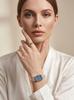 Gedi Women's Pearl Bracelet Quartz Watch - Roman Numerals, Mother-of-Pearl Dial, Double Strand Pearls, Light Luxury Style