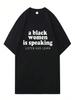 New Arrival A  Is Speaking Listen And Learn  T-Shirt Casual Fashion Oversized Hip Hop Cozy Streetwear Unisex Tshirt