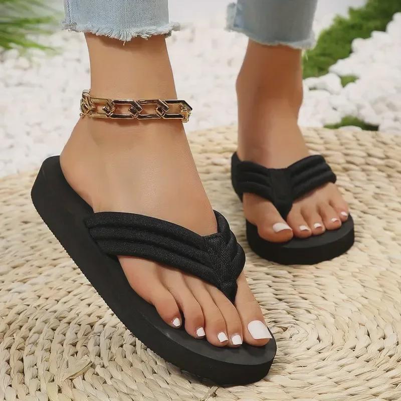 Rutschfeste große Sommer-Flip-Flops-Sandalen für Damen
