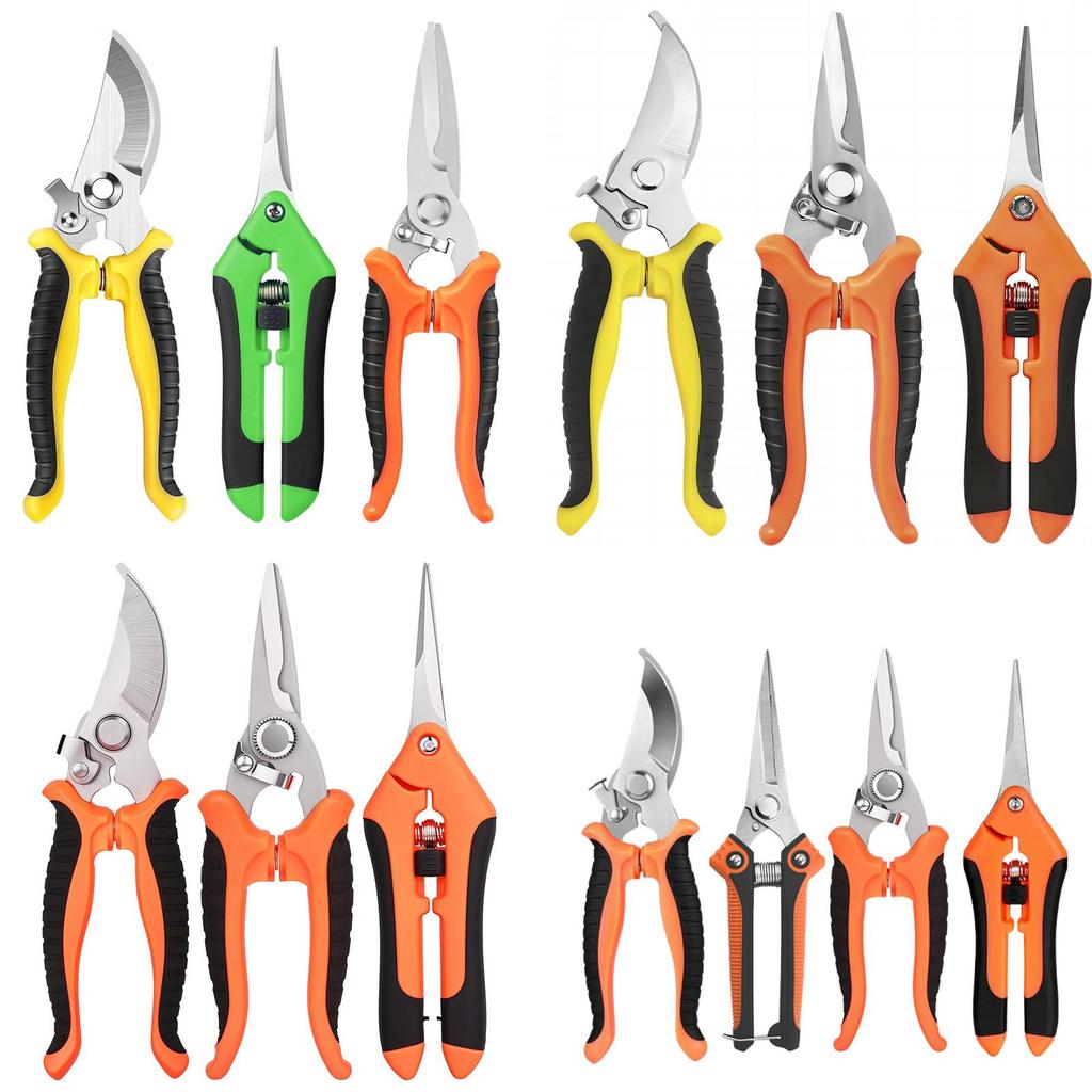 Garden Shears Set With Stainless Steel Blades For Pruning Fruit Trees And Garden Use