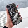 Alaskan Husky Cute Dogs Plating Phone Case For Xiaomi Poco X5 X6 X7 X8 Pro Max F8 Ultra F7 M8 M7 M5S Redmi 15C 15 14C 13C 13 X3