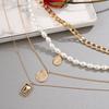 Jewelry Vintage Coin Necklace Sweater Chain Female Personality Temperament Multi-layer Necklace