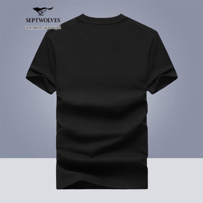 Seven Wolves Men s Antibacterial Round Neck T-Shirt 180/96A